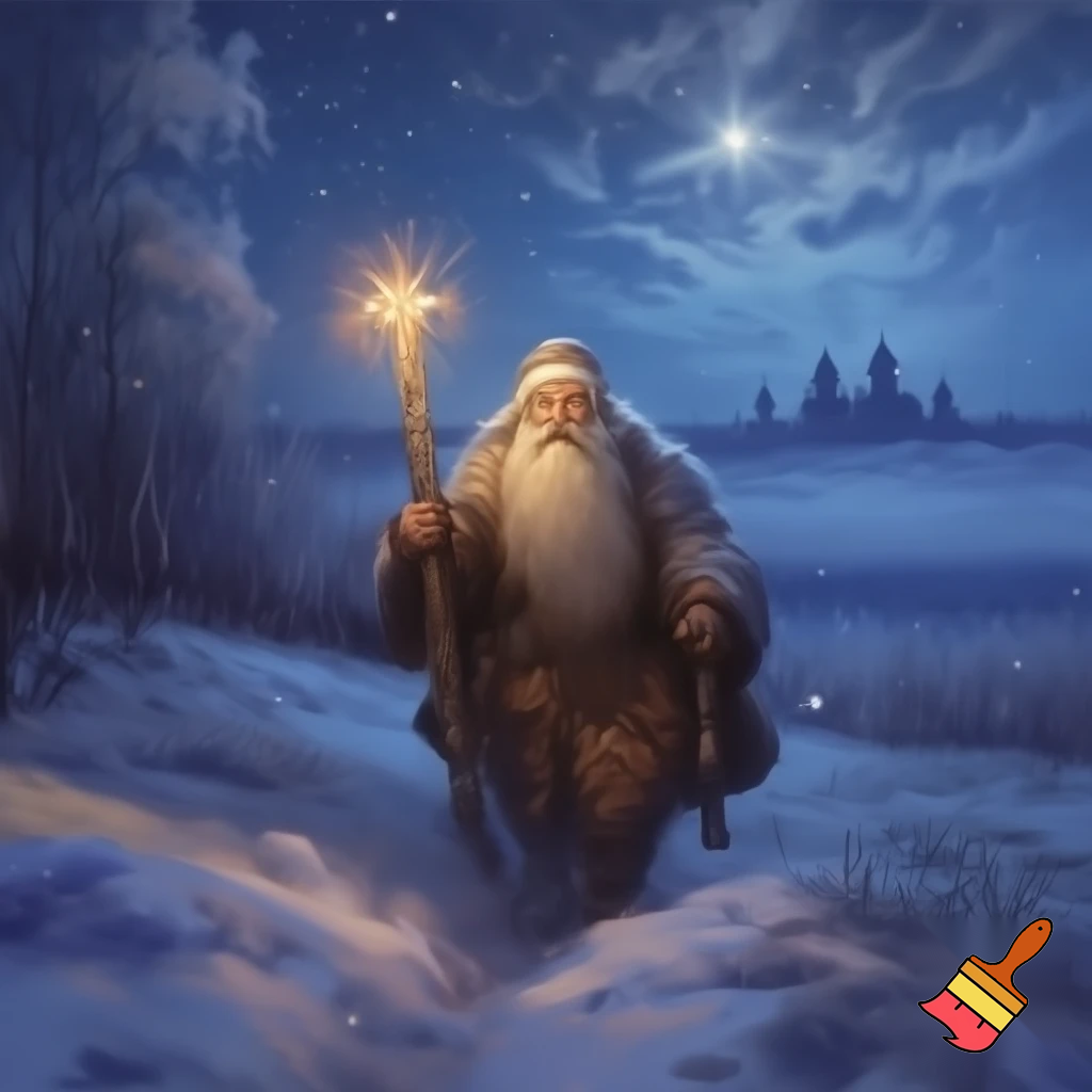 The Russia, Santa Santa Claus, the real Santa Claus walking stick star