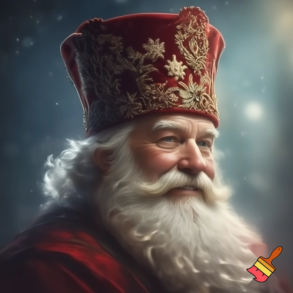 Santa Claus top hat special one special in delicate Santa Claus hat velvet