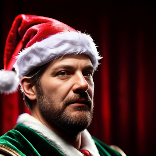 Christmas wizard hat written and velvet