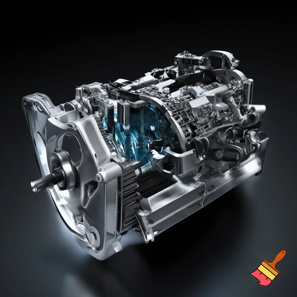 ev drivetrain containing its front grearbox retained
