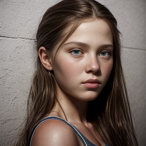 A naked girl
