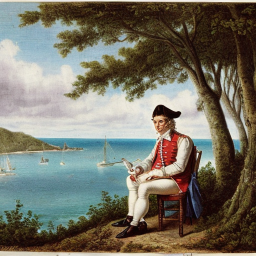 Philip Freneau living on the island of Bermuda in 1778.