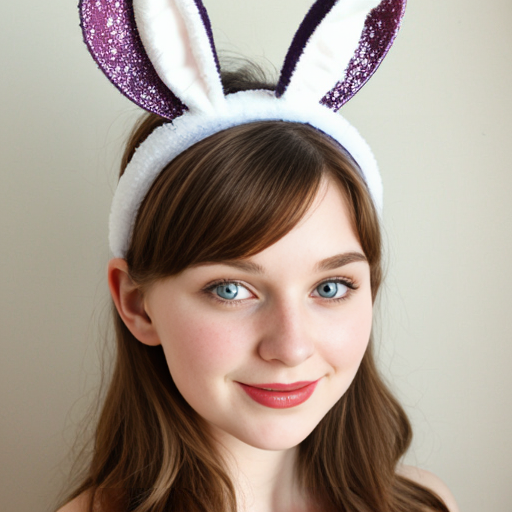 Bunny top hat headband, Easter bunny top headband, purple and white and gold velvet special delicate with glitter