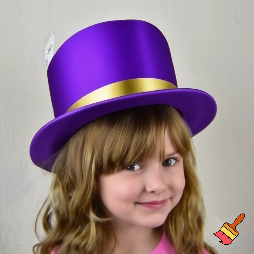Easter bunny top hat, Easter balcony headband, purple and gold headband top hat