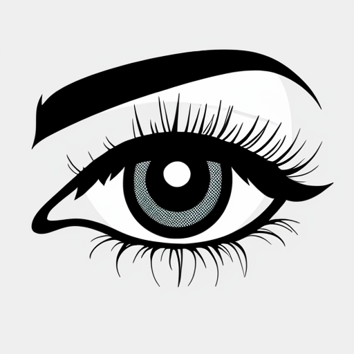 Misterious glowing human eyes dark shadows eerie black background
