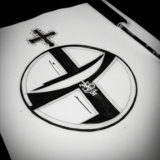 pour un tatouage : je voudrais que soit enchevêtré dans un même dessin, de façon longiligne : une croix occitane un peu stylisée, les lettre BCS dans une écriture fine, le logo du stade toulousaine, tout cela dans les tons gris avec ombrage.