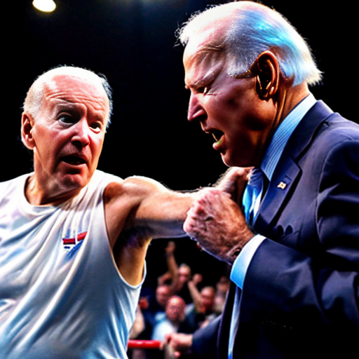 joe biden fighting the old man make it like a comic fight ( keep the old man and joe biden real tho)



