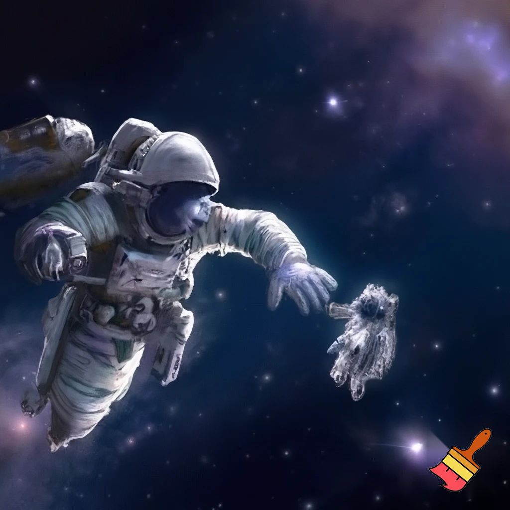 Erdmännchen im Raumanzug