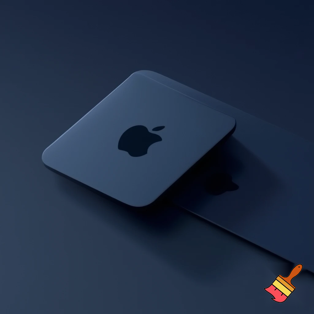 cree moi une image de pub  tres moderne avc du bleu tres fonce pour une marque qui sappelle THE GAAC'S prend ex sur la marque apple pour le design le blanc et moderne etc 
