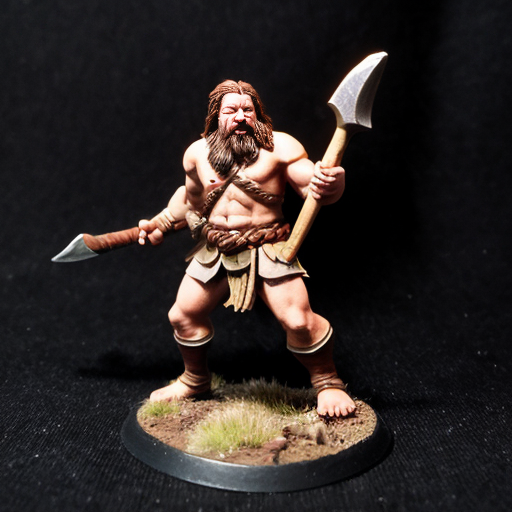 Dnd universe. Minatour barbarian with a great axe
