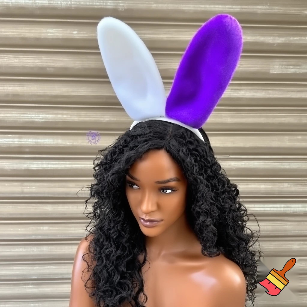 Is the top hat headband Easter headband, top hat, golden golden purple, white and purple? Easter top hat with Easter bunny ears, rabbit ears.