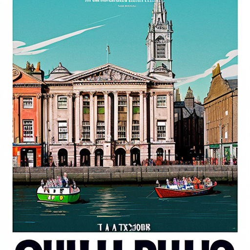 a poster about a school trip to dublin, ireland
