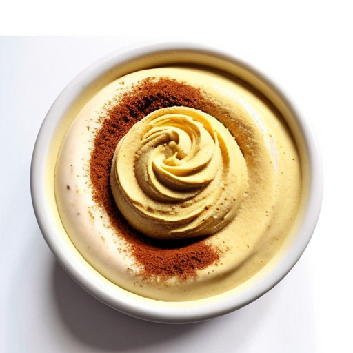 custard powder with a white background