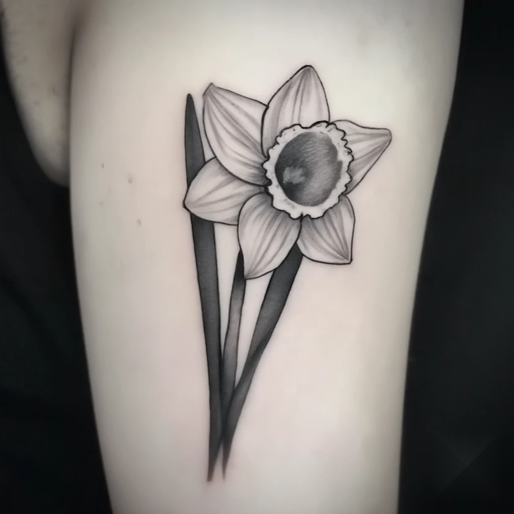 december birth flower tattoo