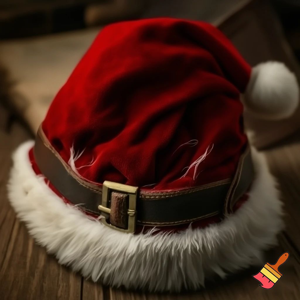 A wizard Santa Claus hat read