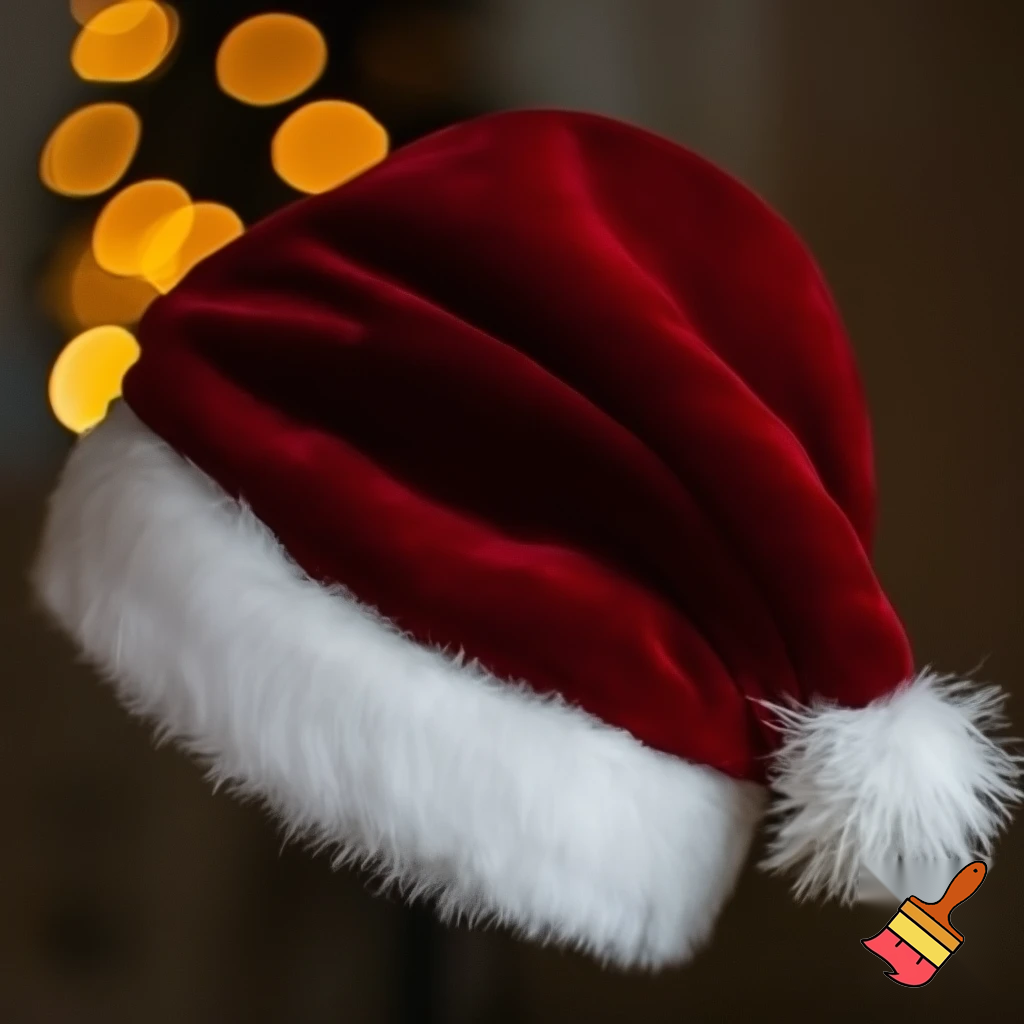 Santa Claus top hat special one special in delicate Santa Claus hat velvet