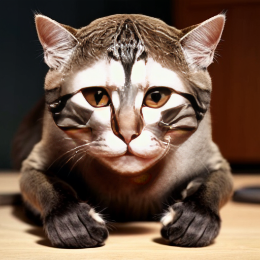 Merge a monkey and a cat into one creature 