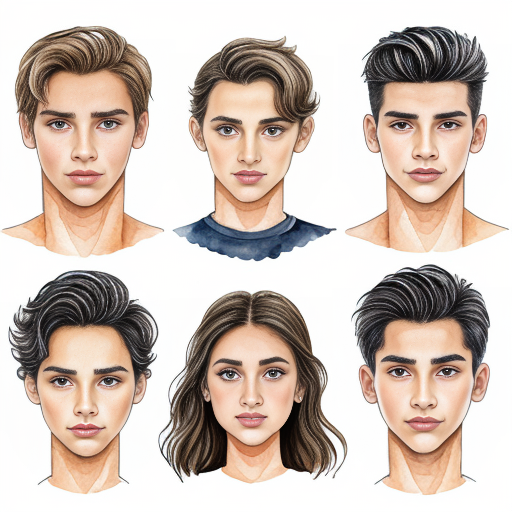  individual head shots of the different main characters from the book the outsiders, in the style of line drawings