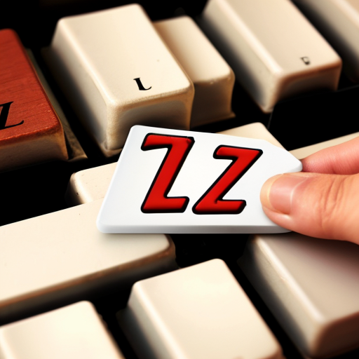letter z with piano keys
