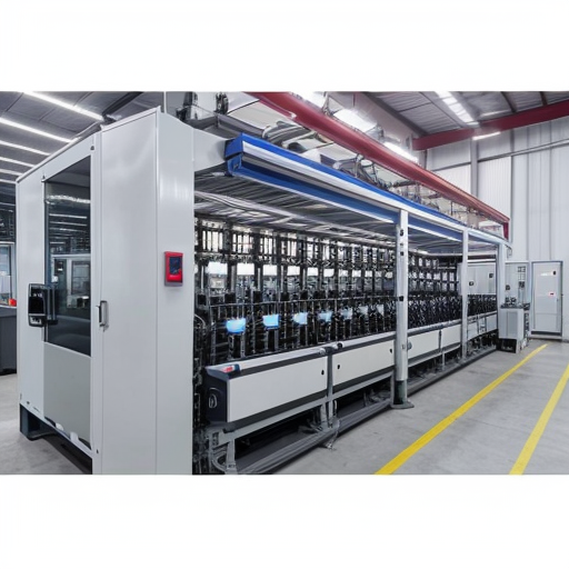 Create a realistic high-quality industrial advertisement image of a modern automatic packaging machine in a clean factory environment, cinematic lighting, ultra sharp focus, professional product photography style, minimal background, elegant composition, bold headline area at top.

Add small clean text at bottom:
Sumitech Engineers
www.sumitechpacksolution.com
Ph: 9687632250
Plot No - 23, Survey No - 2228/23, Param Industrial Hub, Opp. Evershine Industrial Estate, Dharampur Road, Karvad, Vapi, Gujarat - 396193

Instagram post format, 1:1 ratio, ultra realistic, commercial ad style.
