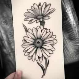 april birth flower tattoo