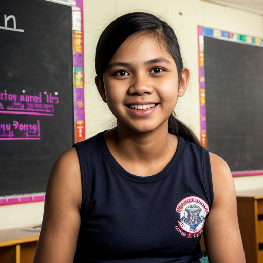 "I am a dedicated teacher shaping responsible learners through quality education, compassion, and strong values." the background was related to it. ilagay mo ang salita sa gitna.