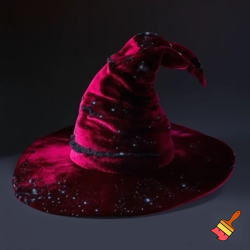 Velvet witches hat, witches hat, dark velvet witches hat and black glitter a fabric and velvet