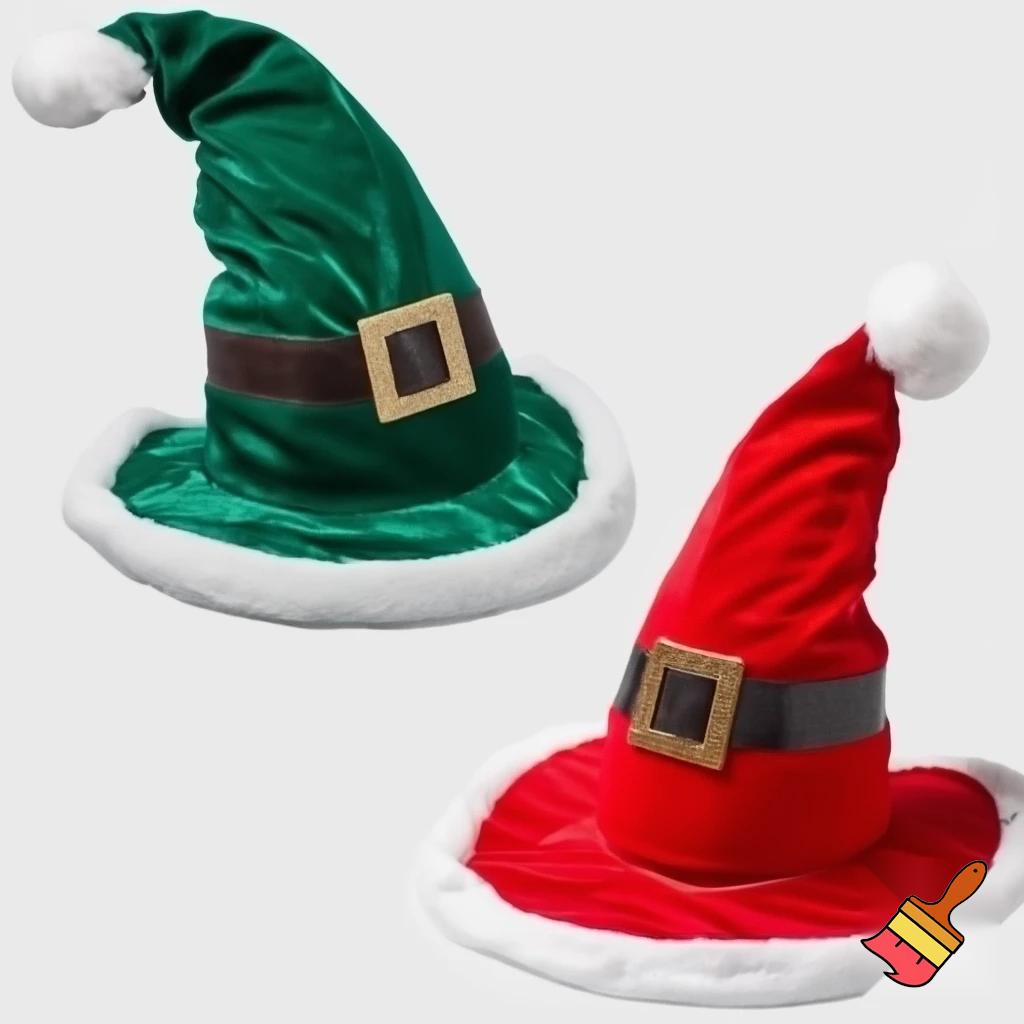 Christmas wizard hat Santa Claus hat velvet