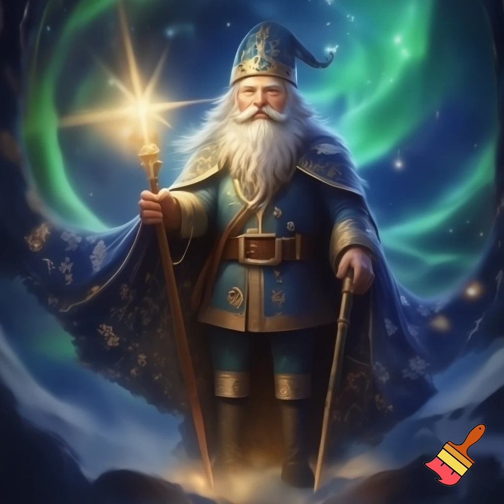 A wizard Nutcracker Santa Claus Nutcracker