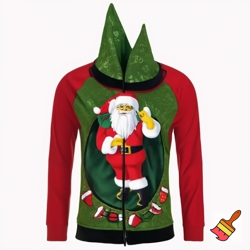 A wizard jacket Christmas jacket Santa Claus wizard Christmas shoes Christmas wizard hat