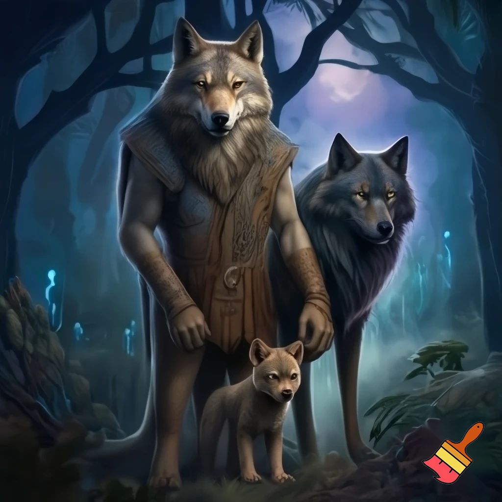 Silva family in two wolves