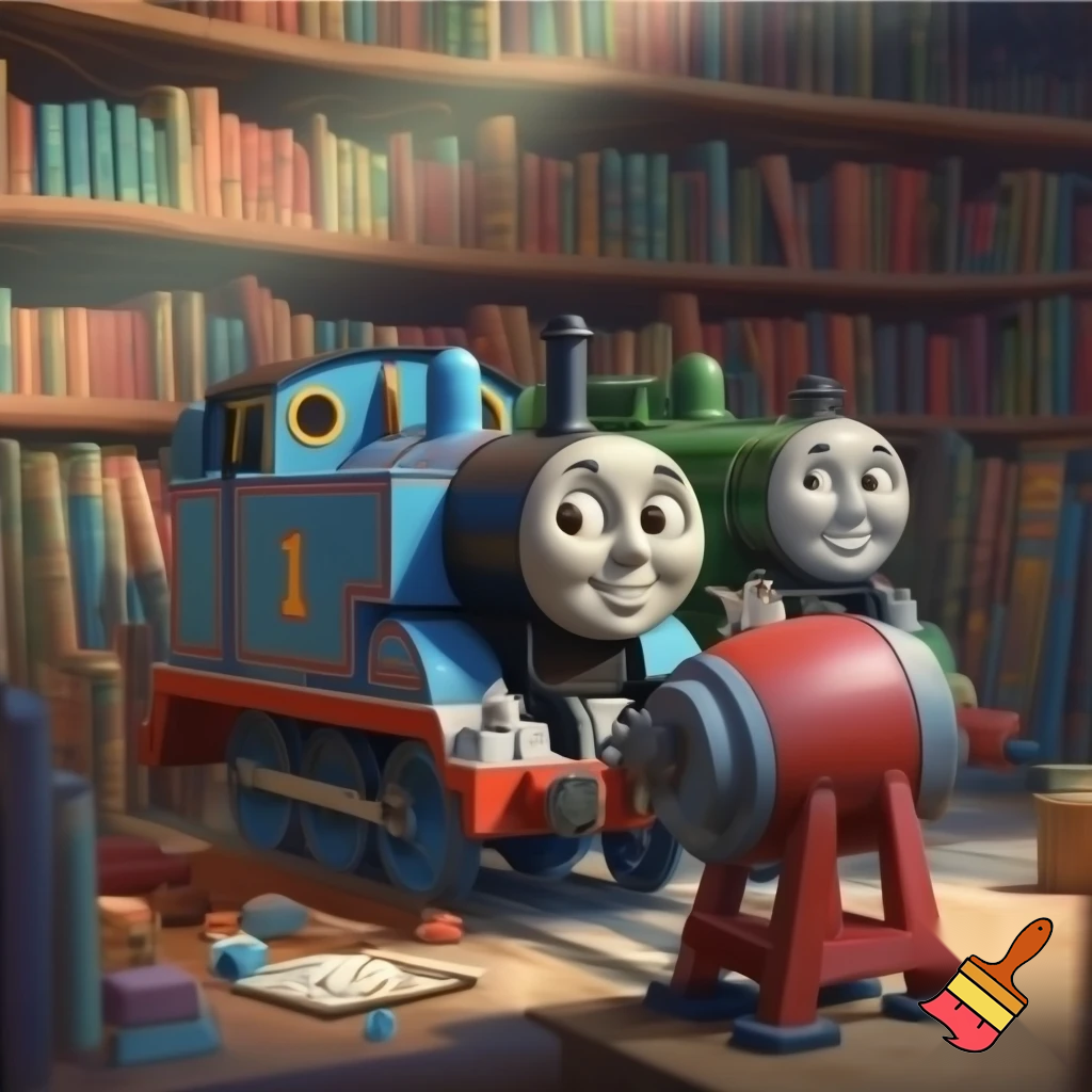 Thomas and friends library storybook with concrete mixer
