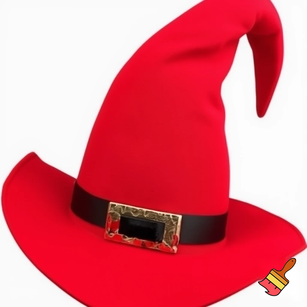 Christmas wizard hat a red one