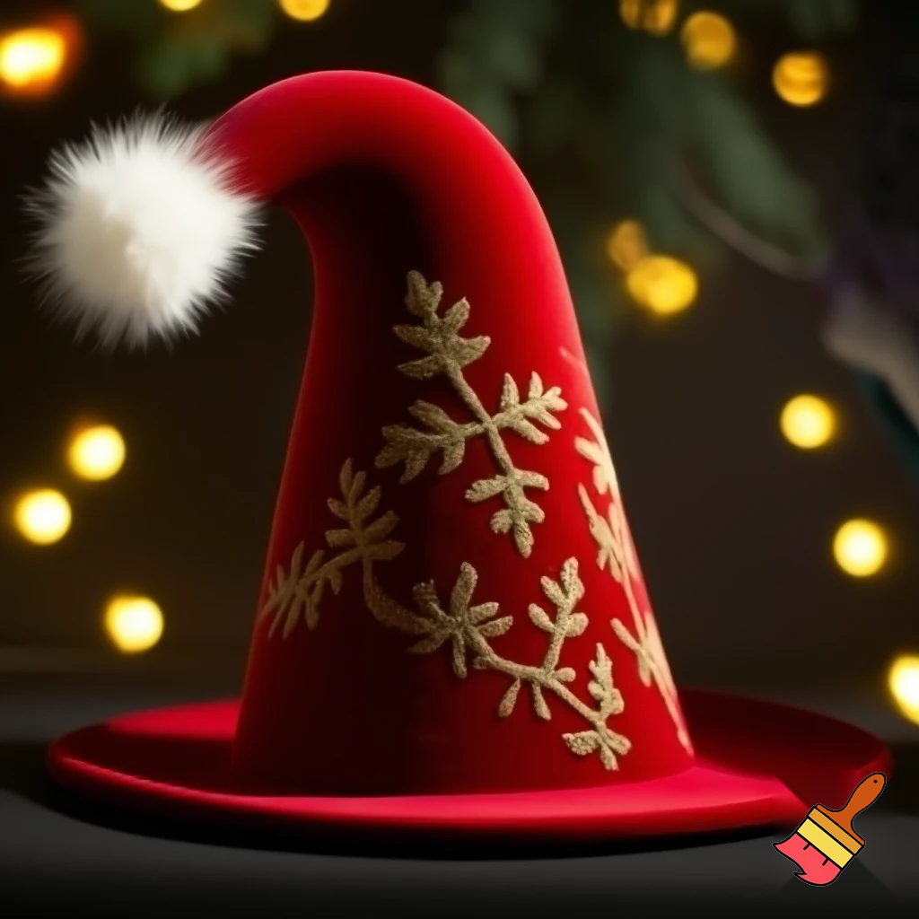 Christmas wizard hat Bendy hat