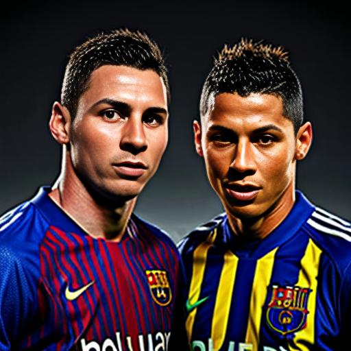 Messi e Crisriano Ronaldo