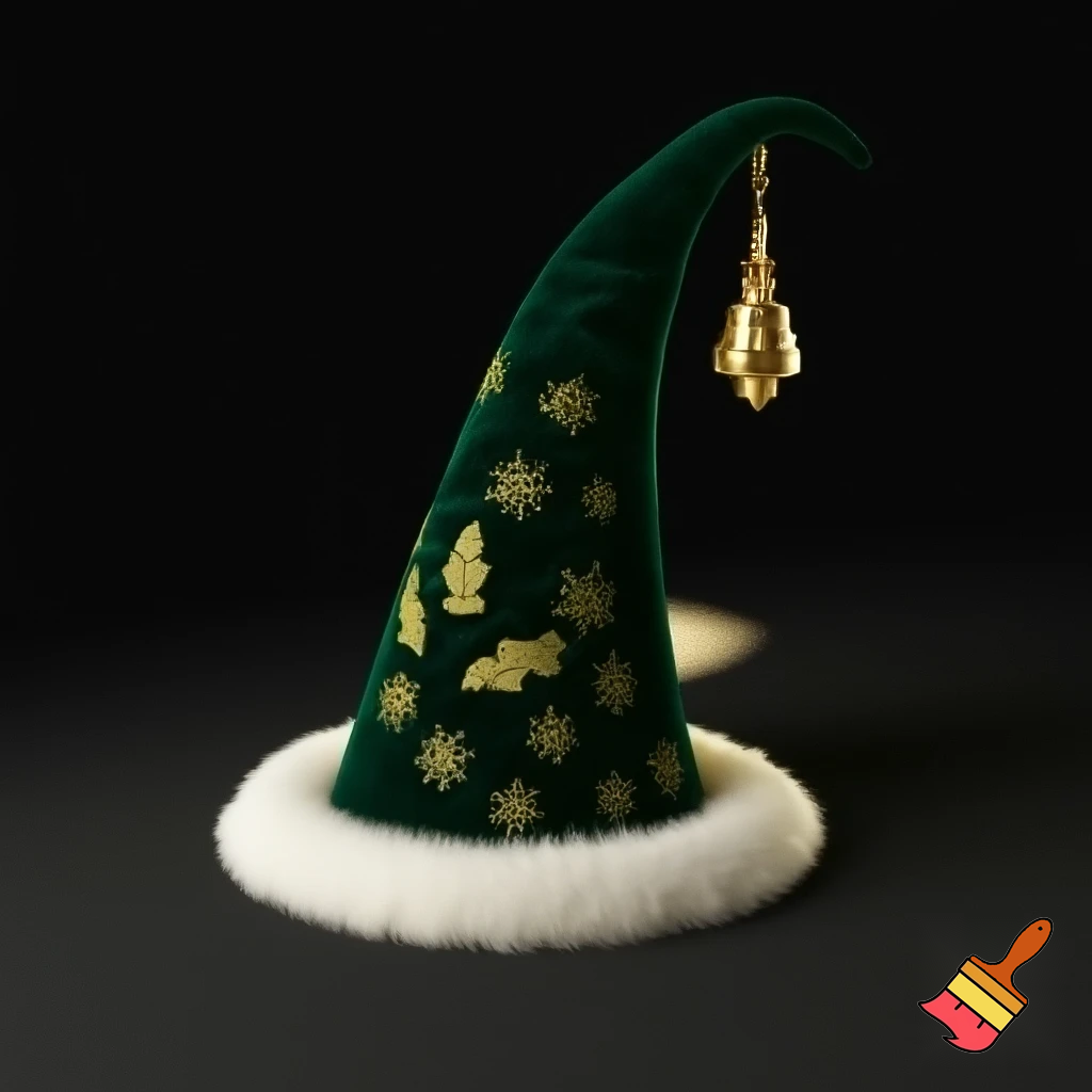 Christmas wizard hat