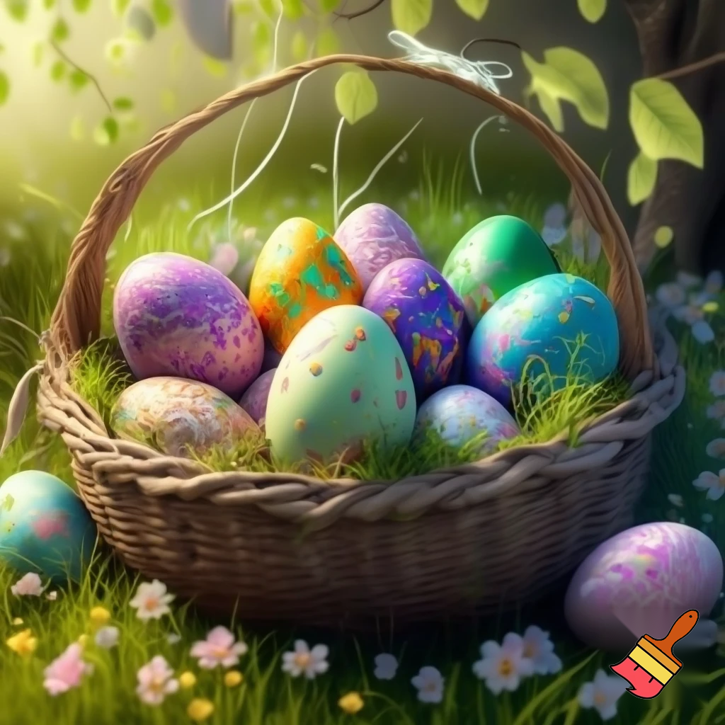 Easter egg basket