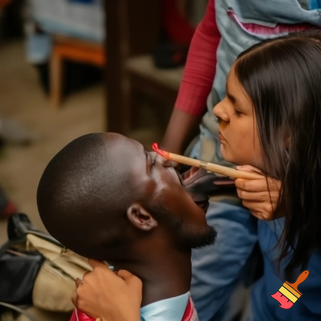 Buatkan gambar wanita menghisap penis pria hitam 