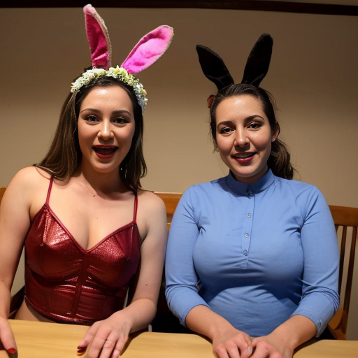 Show me what would happen if a boyfriend and girlfriend (Friday night funkin') were captured by female animatronics fnaf 2 , who then decided to make the boyfriend a girl (change his gender and appearance) and put the girl (boyfriend gender) in a cute, sexy bunny animatronic costume, and the wife girlfriend in a female animatronic cat costume. Both died in agony. How would the spirit of the girl (boyfriend gender) and his wife (girlfriend) react afterward?The boyfriend is gender (fnf) and looks like a bunny girl in spirit. How will his wife Girlfriend react to him becoming a girl? Fnaf 2 , Blood , стиль как с анимаций Friday night funkin.