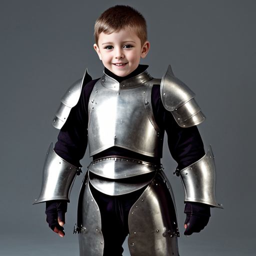 Small man in armor