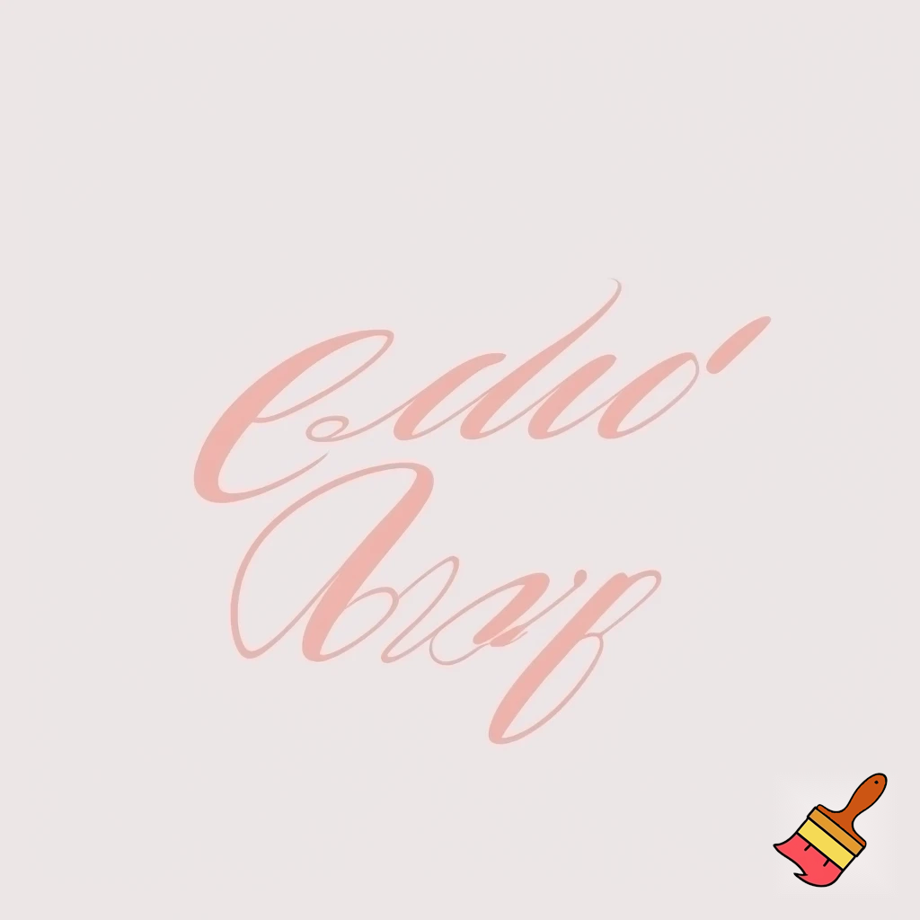 Create a logo for a ice cream treat and the brand name is called eden Foods. Eden in a light aesthetic pink and foods in a lght aesthetic pink
