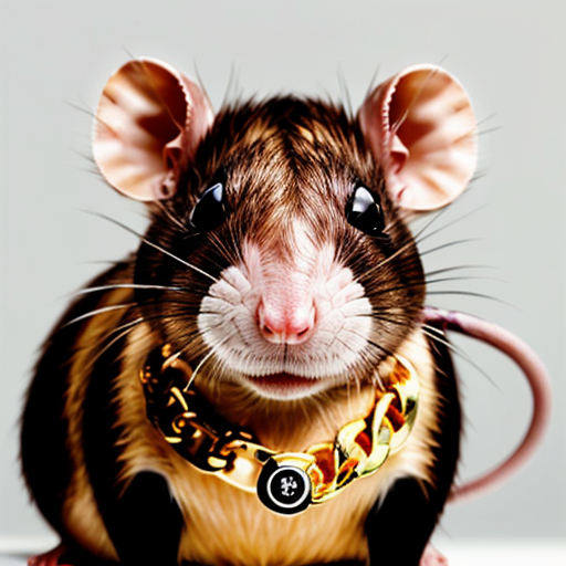 MUGSHOT OF BUFF RAT WITH GOLD CHAIN