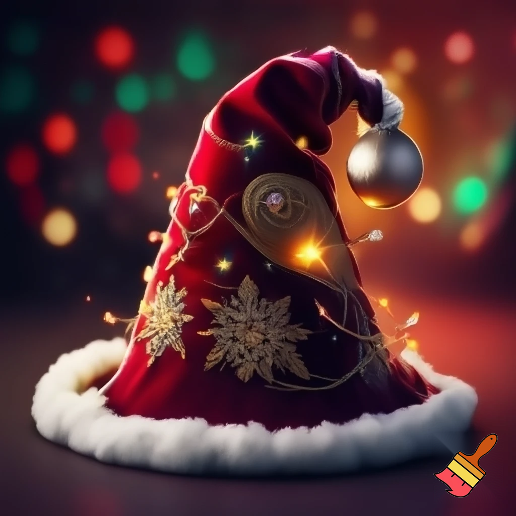 Christmas wizard hat