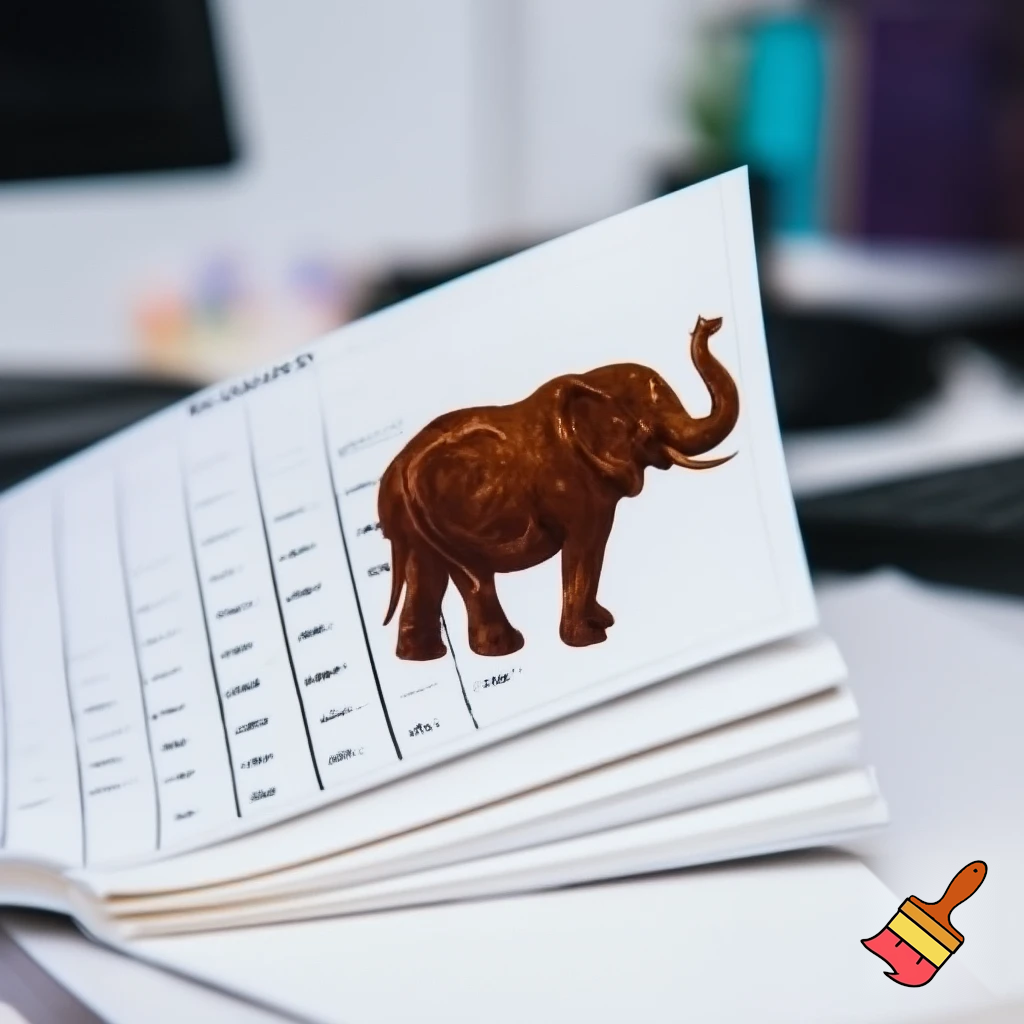 Open calendar, the Alpine calendar calendar, chocolate elephant calendar