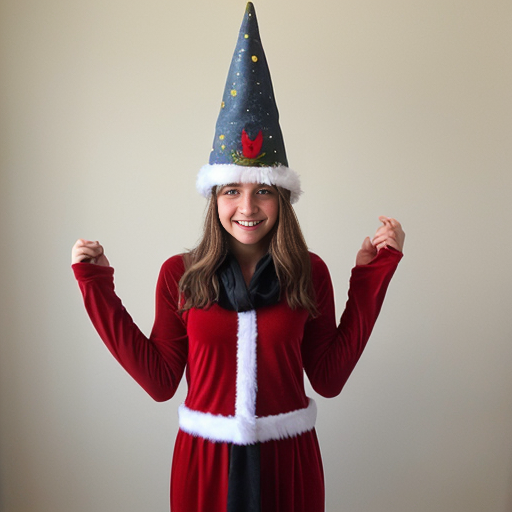 Christmas wizard hat costume