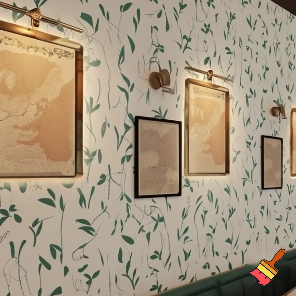 a preppy wall for cafe or resturant