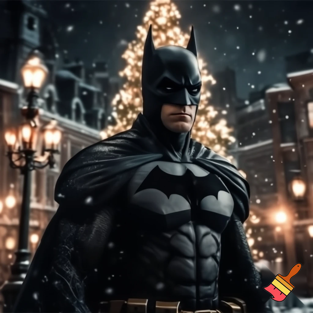 Foto con Batman a Natale 
