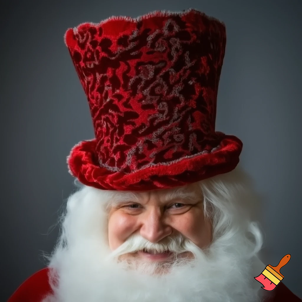 Santa Claus top hat special one special in delicate