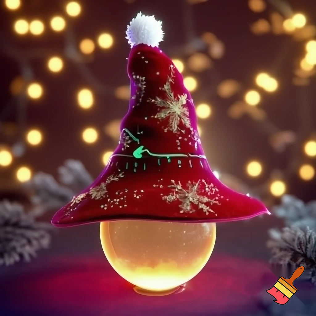 Christmas wizard hat