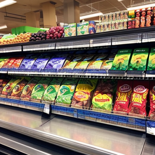 Checkout counter at Grocery store